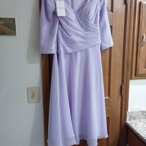 JJs House Soft Lilac Long Sleeve Dress